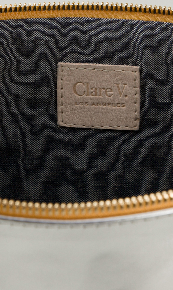 Oversized Metallic Clutch View 3